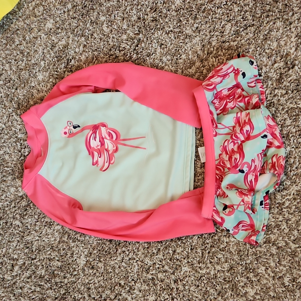 Gymboree 2T flamingo swimsuit